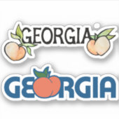 Sticker Georgia Peach (Devant)