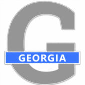 Sticker Géorgie (Devant)