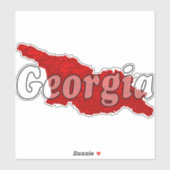 Sticker Géorgie (Feuille)