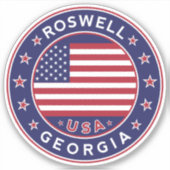 Sticker Géorgie, Roswell (Devant)