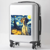 Sticker German Shorthaired Pointer 1 Chien mignon Hallowee (Sur valise)