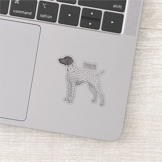 Sticker German Shorthred Pointer dog (Détail)