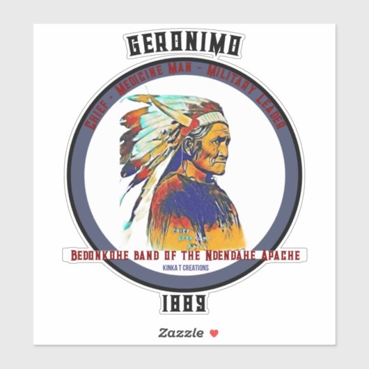 Sticker Geronimo (Feuille)