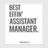 Sticker Gestionnaire d'Assistant Best Effin' (Feuille)