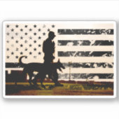 Sticker Gestionnaire de chiens de travail K-9 (Devant)