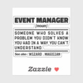 Sticker Gestionnaire d'événements Définition Noun Spéciali (Feuille)