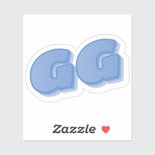 STICKER GG (Feuille)