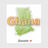 Sticker Ghana (Feuille)