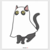 Sticker Ghost Cat Classic T-Shirt_2 (Feuille)
