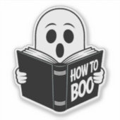 Sticker Ghost Cute Lecture "Comment Boo" (Devant)