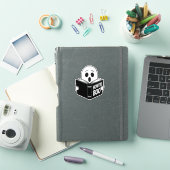 Sticker Ghost Cute Lecture "Comment Boo" (Couverture iPad)