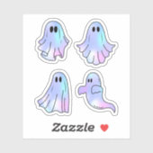 Sticker Ghost, Ghoul, Halloween (Feuille)