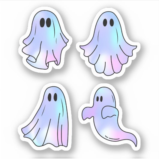 Sticker Ghost, Ghoul, Halloween (Devant)