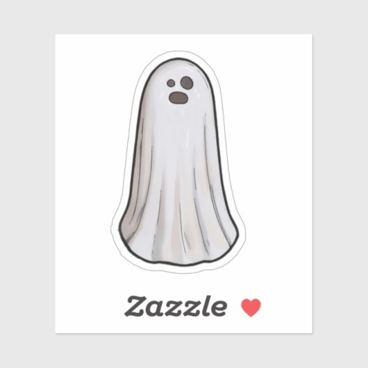 Sticker Ghost Halloween (Feuille)