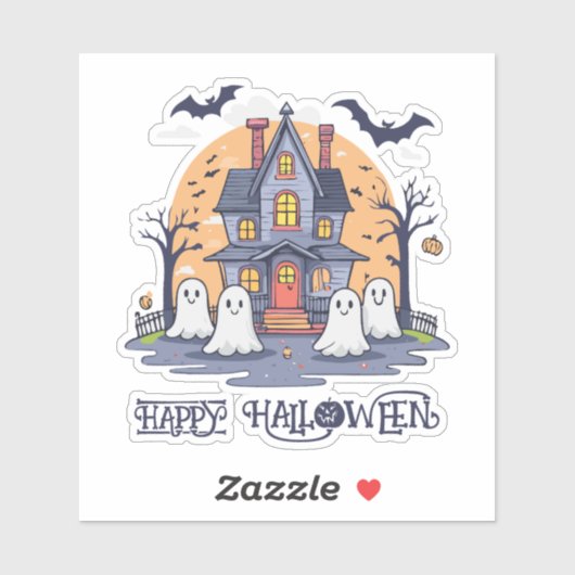 Sticker Ghost Mansion (Feuille)