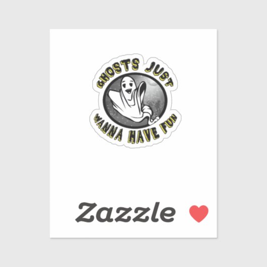 Sticker Ghouls Just Wanna Amusement - Drôle & Design (Feuille)