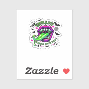 Sticker Ghouls Veux Juste Avoir Amusé Sloth Vibe