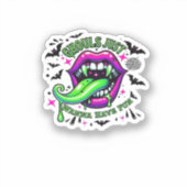 Sticker Ghouls Veux Juste Avoir Amusé Sloth Vibe (Recto)