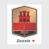 Sticker Gibraltar (Feuille)