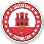 Sticker Gibraltar (Recto)