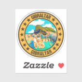 Sticker Gibraltar (Feuille)