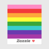 Sticker Gilbert Baker Gay pride Drapeau petit Carré (Feuille)