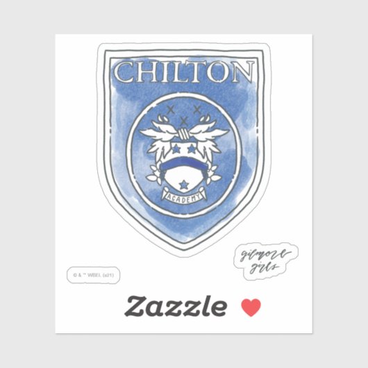 Sticker Gilmore Girls | Badge d'aquarelle Chilton Academy (Feuille)