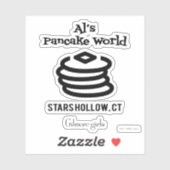 Sticker Gilmore Girls | Logo d'Al's Pancake World (Feuille)