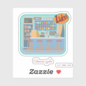 Sticker Gilmore Girls | Luke's Diner Graphic (Feuille)