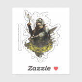 Sticker GIMLI™ With Ax Collage (Feuille)
