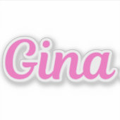 Sticker Gina (Devant)