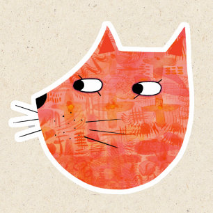 Sticker Ginger Cat
