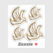 Sticker Gingerbread Cookie / 4 Doses (Feuille)