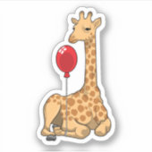 Sticker Girafe balloon (Devant)