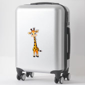 Sticker Girafe de dessin animé mignon (Sur valise)