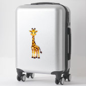 Sticker Girafe de dessin animé mignon (Sur valise)