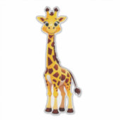 Sticker Girafe de dessin animé mignon (Devant)