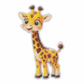 Sticker Girafe de dessin animé mignon (Devant)