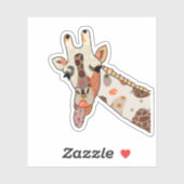 Sticker Girafe de Patchwork (Feuille)