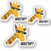 Sticker girafe disant (Devant)