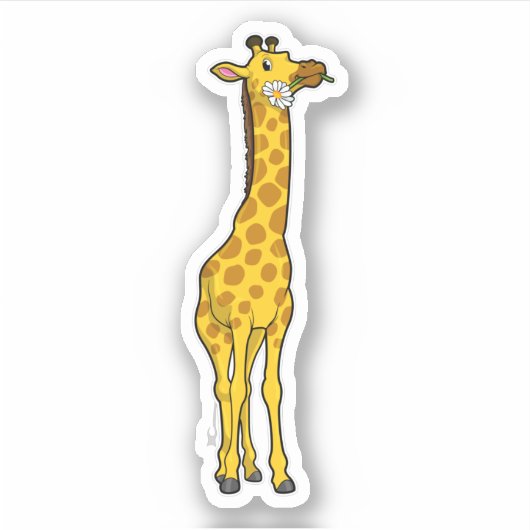 Sticker Girafe with Daisy (Devant)