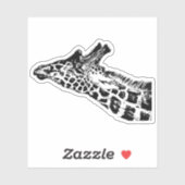 Sticker Giraffe (Feuille)