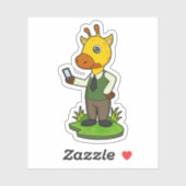 Sticker Giraffe avec mobile (Feuille)