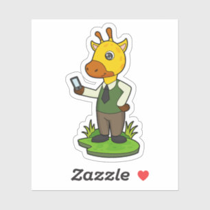 Sticker Giraffe avec mobile