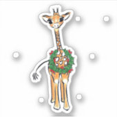 Sticker Giraffe de vacances (Devant)