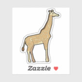 Sticker Giraffe géométrique (Feuille)