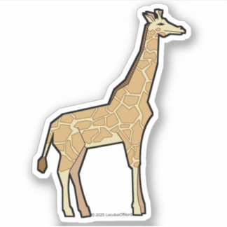 Sticker Giraffe géométrique