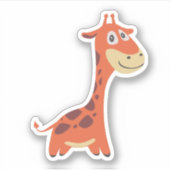 Sticker Giraffe personnalisée (Devant)