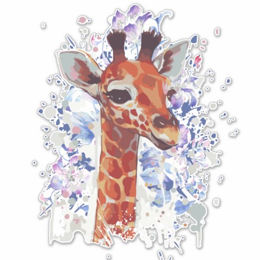 Sticker Giraffe - Stickers Giraffe - Giraffe (Devant)