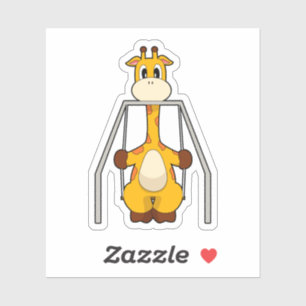Sticker Giraffe Swing